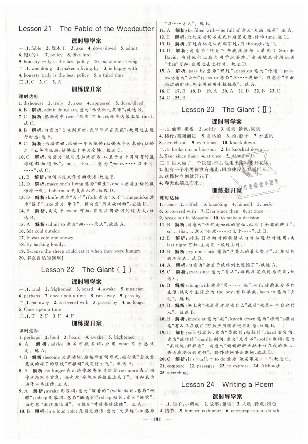 2018年奪冠百分百新導(dǎo)學(xué)課時練九年級英語全一冊冀教版 第7頁