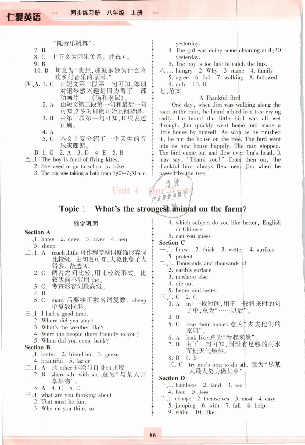 2018年仁爱英语同步练习册八年级上册仁爱版福建重庆专版 第13页