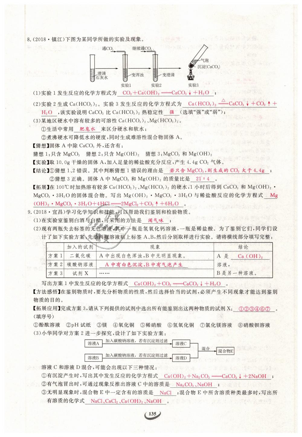 2019年思維新觀察九年級化學下冊人教版 第135頁