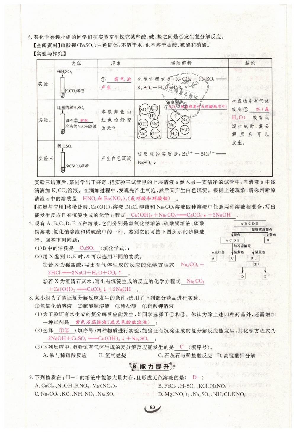 2019年思維新觀察九年級化學下冊人教版 第83頁