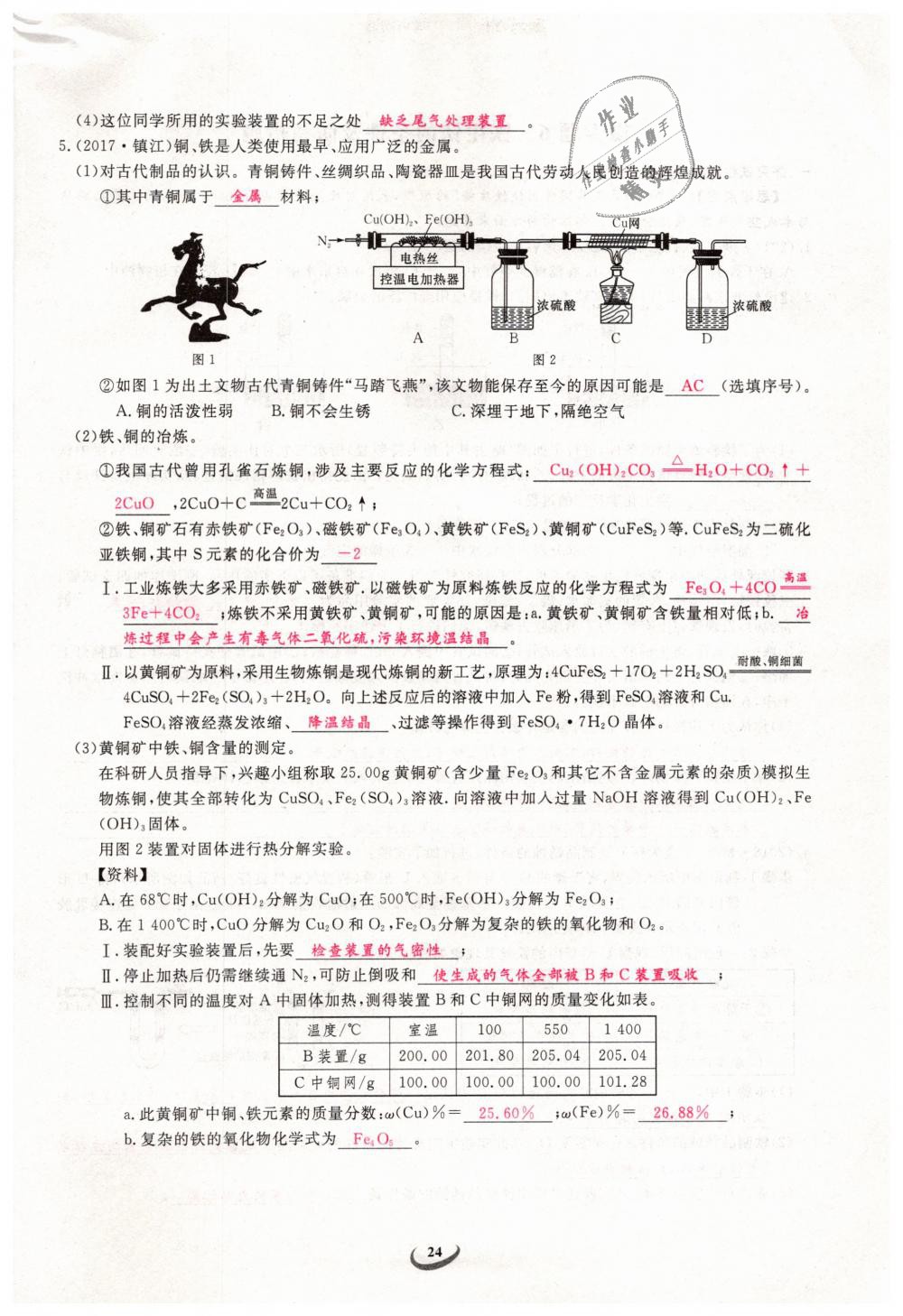 2019年思維新觀察九年級(jí)化學(xué)下冊(cè)人教版 第24頁(yè)