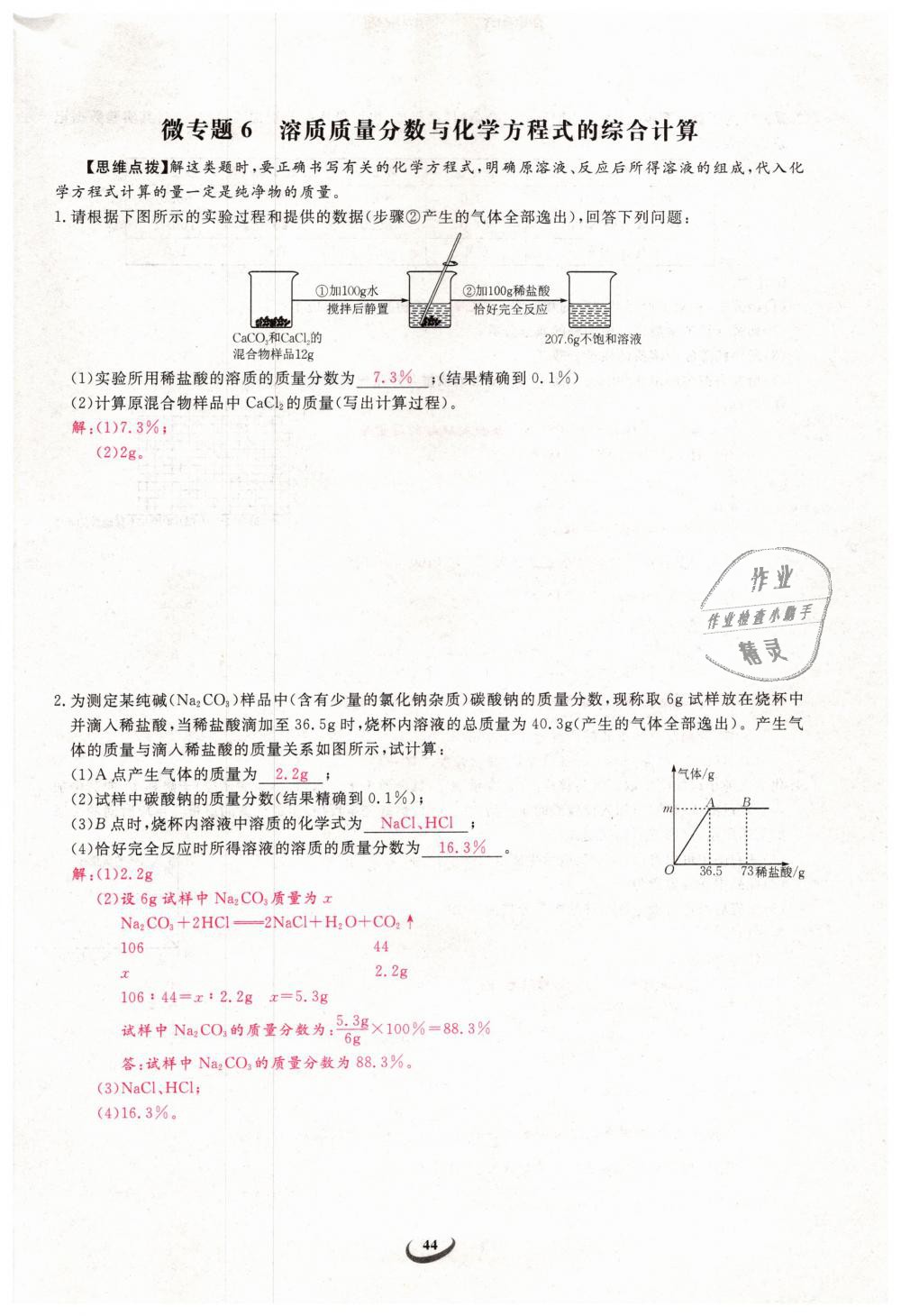 2019年思維新觀察九年級(jí)化學(xué)下冊人教版 第44頁