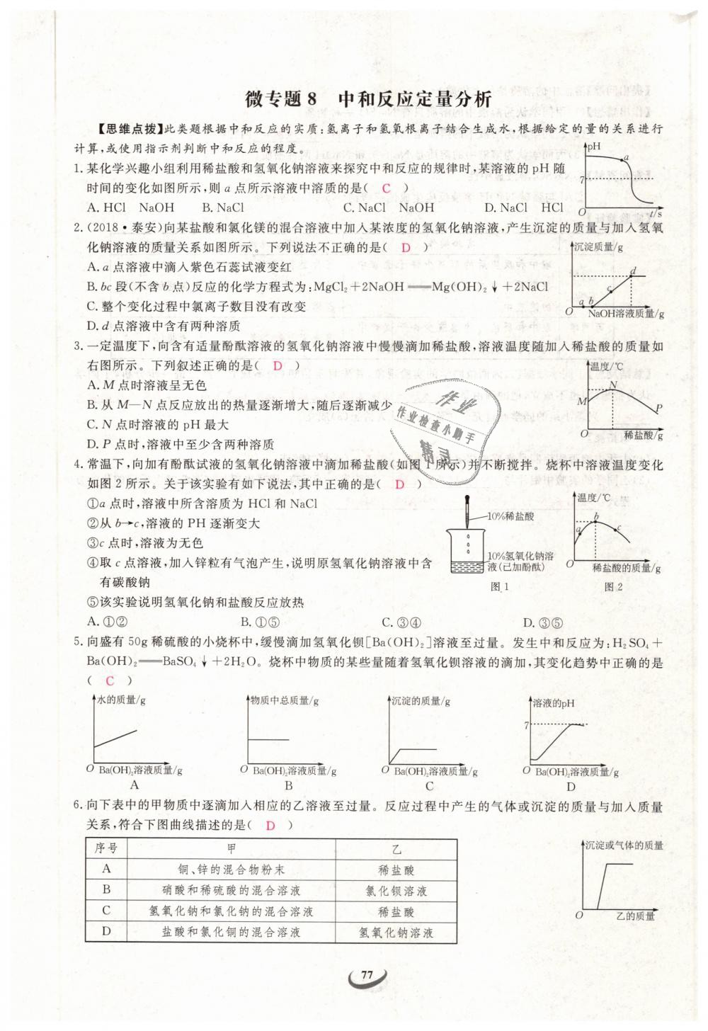 2019年思維新觀察九年級化學(xué)下冊人教版 第77頁