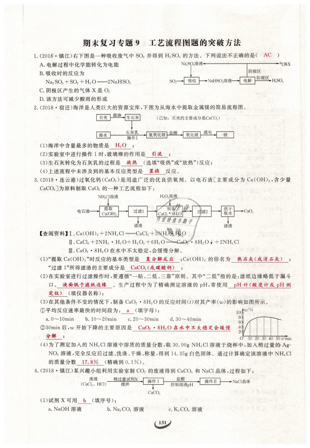 2019年思維新觀察九年級化學下冊人教版 第131頁