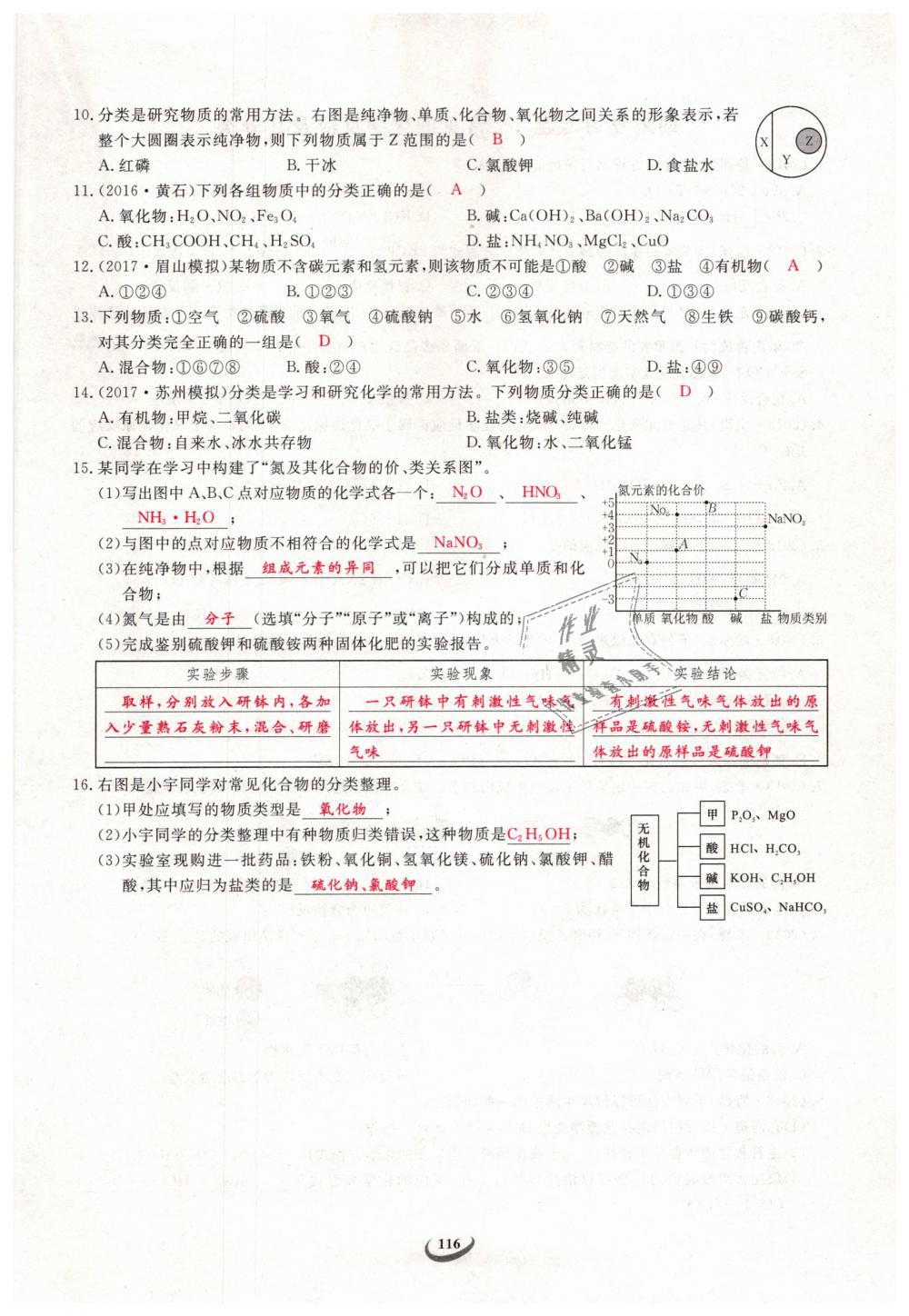 2019年思維新觀察九年級化學下冊人教版 第116頁