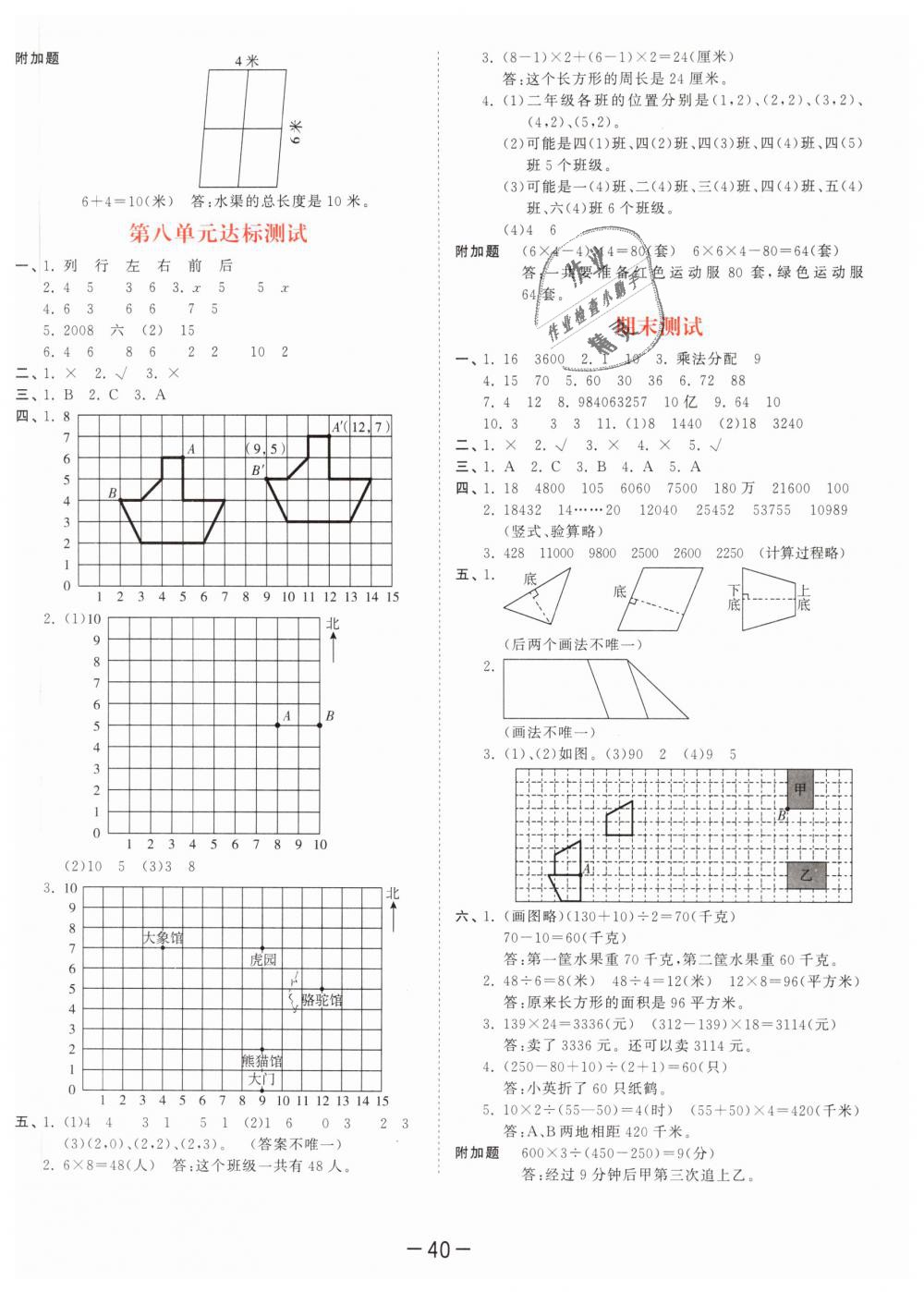 2019年53天天練小學(xué)數(shù)學(xué)四年級下冊蘇教版 第20頁