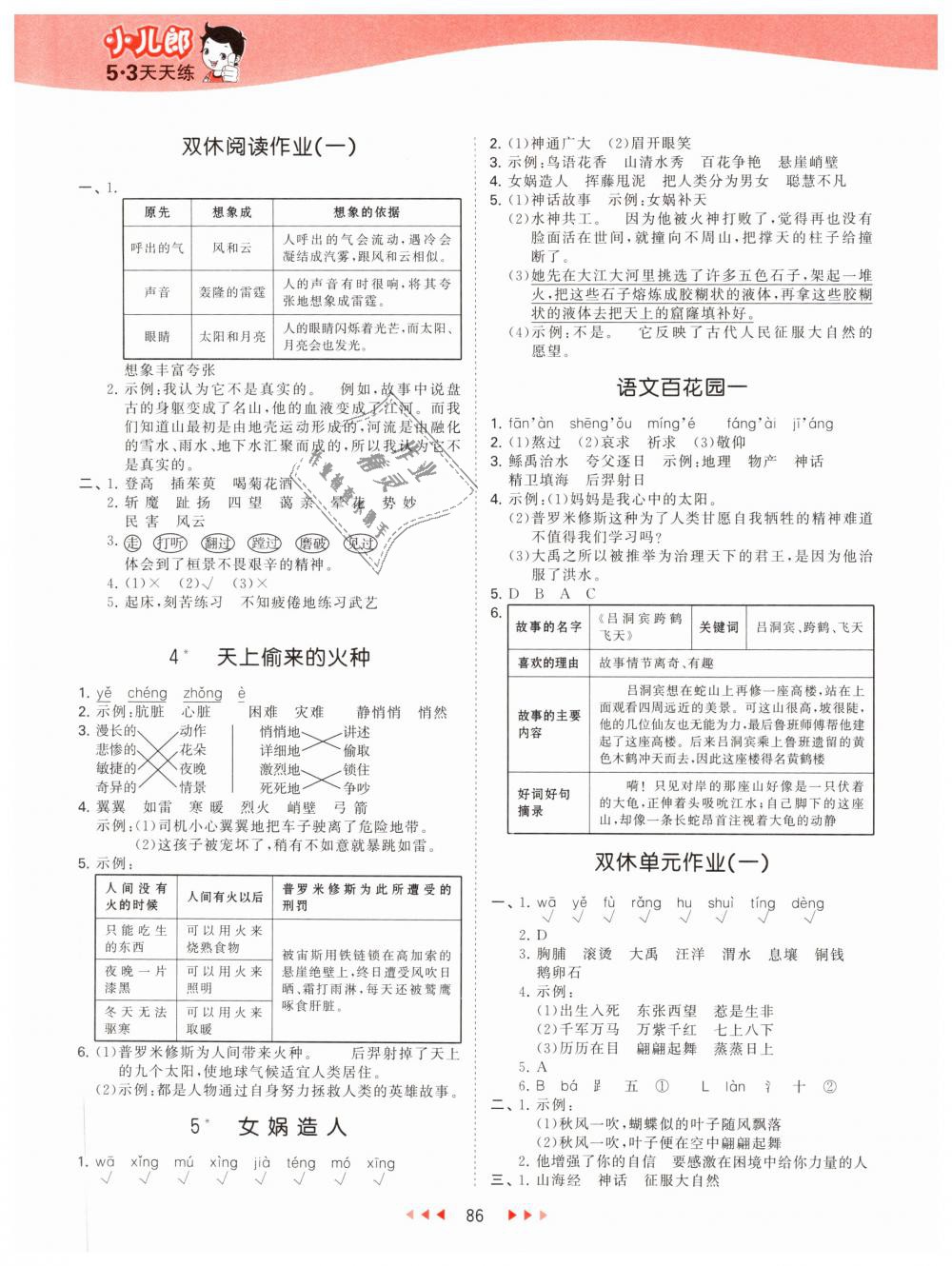 2019年53天天練小學(xué)語文六年級下冊語文S版 第2頁