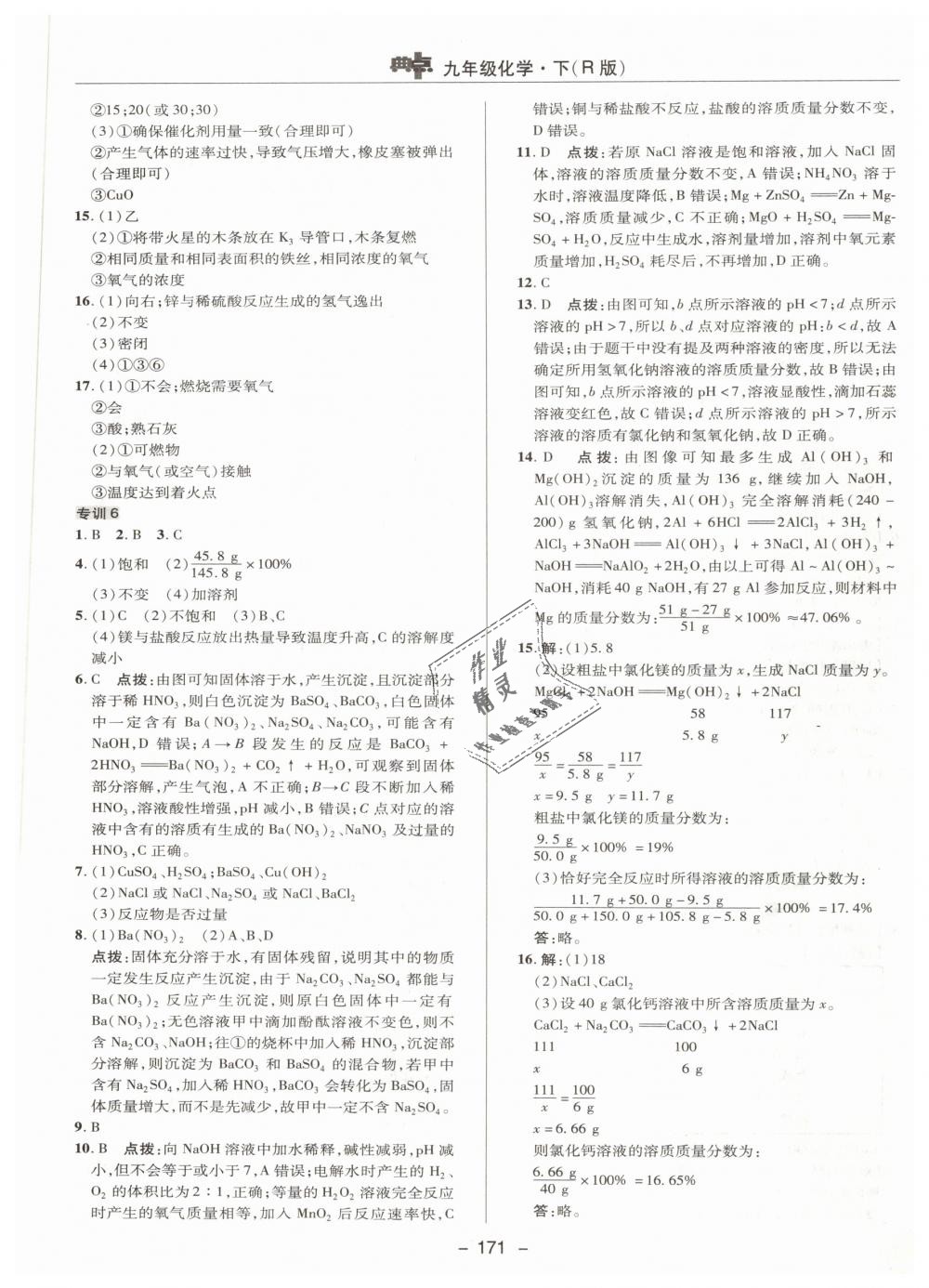 2019年綜合應(yīng)用創(chuàng)新題典中點九年級化學(xué)下冊人教版 第35頁