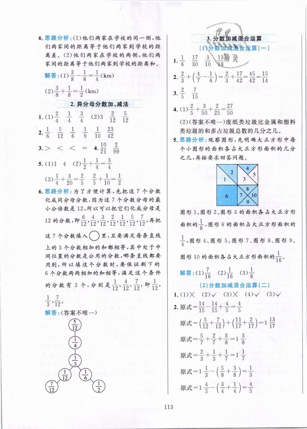 2019年小学教材全练五年级数学下册人教版 第13页