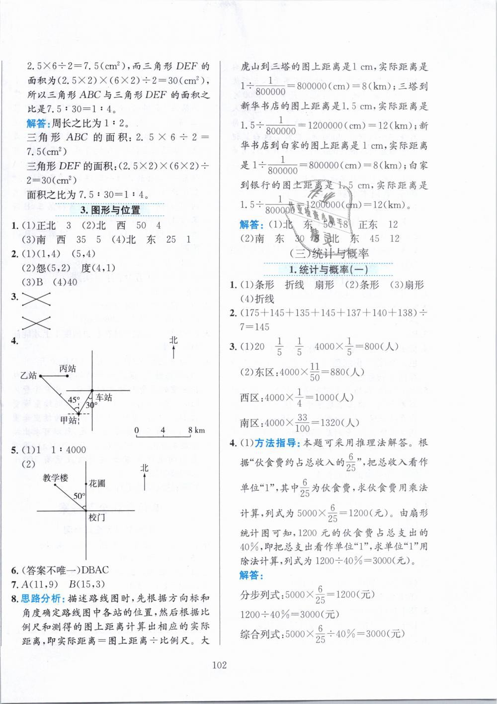 2019年小学教材全练六年级数学下册人教版 第14页