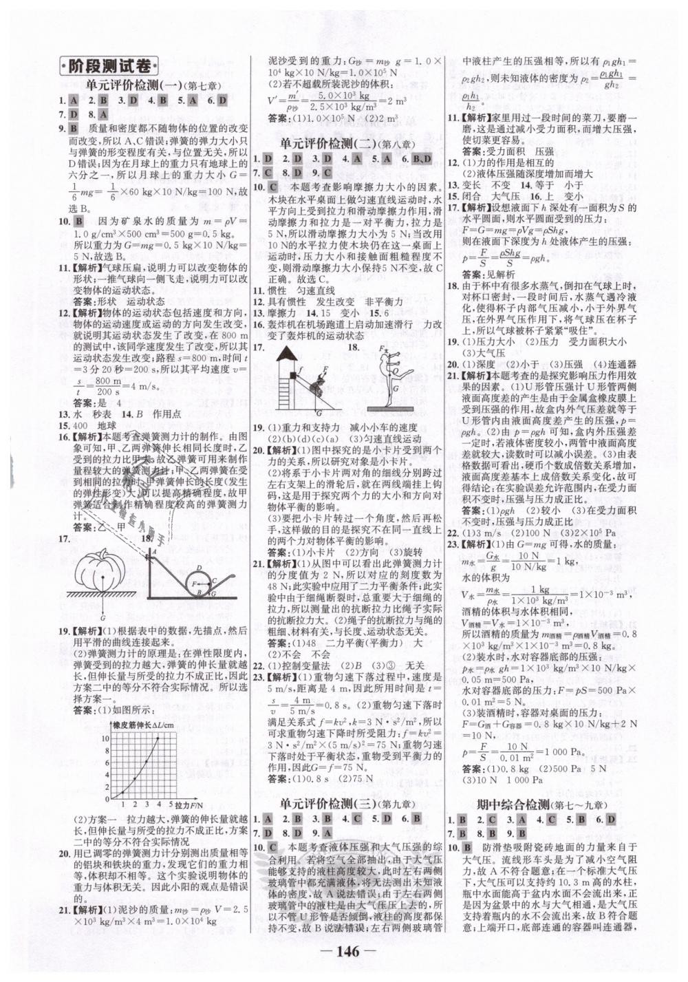 2019年世纪金榜金榜学案八年级物理下册人教版 第14页