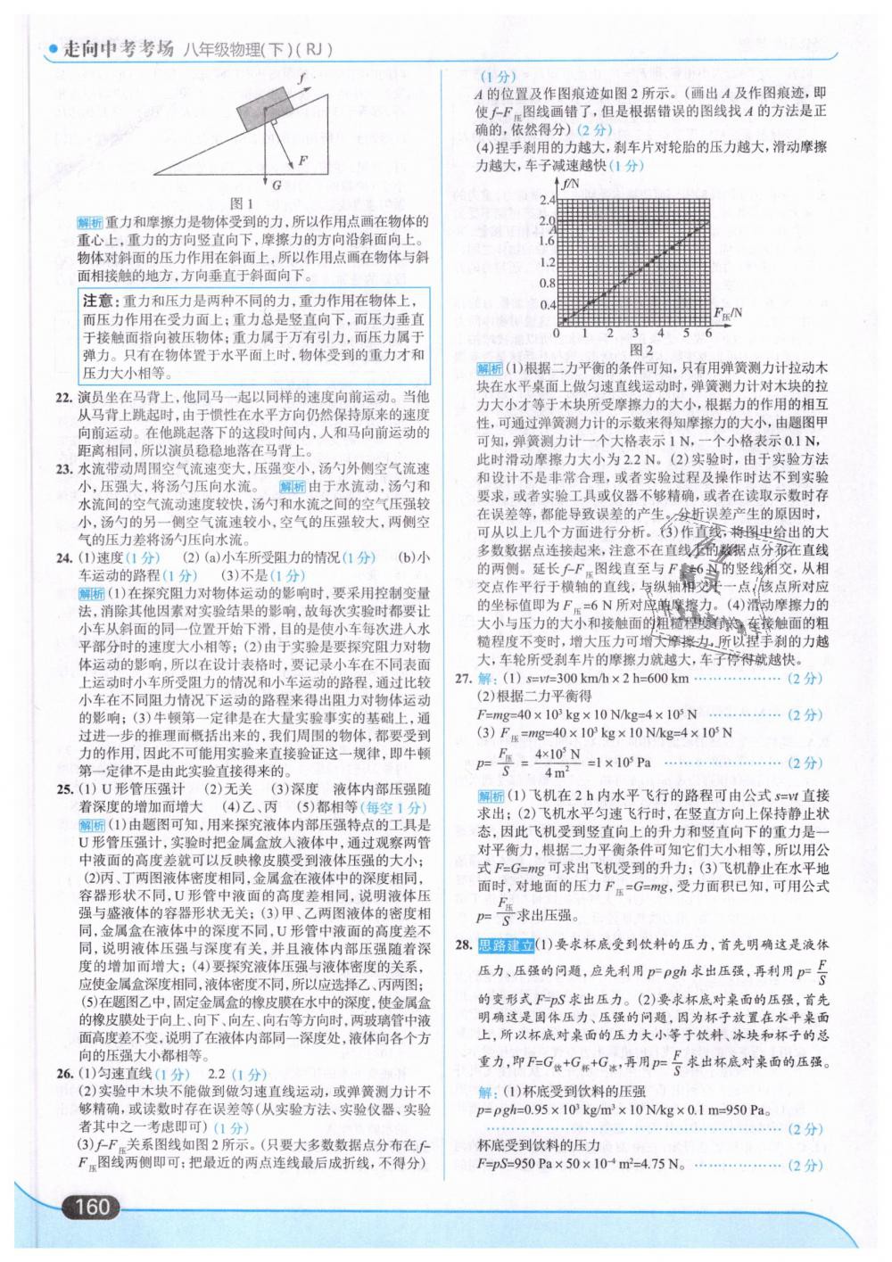 2019年走向中考考場(chǎng)八年級(jí)物理下冊(cè)人教版 第22頁(yè)