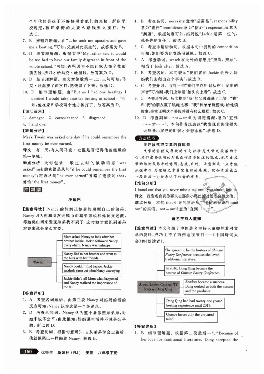 2019年全品優(yōu)等生八年級英語下冊人教版 第20頁