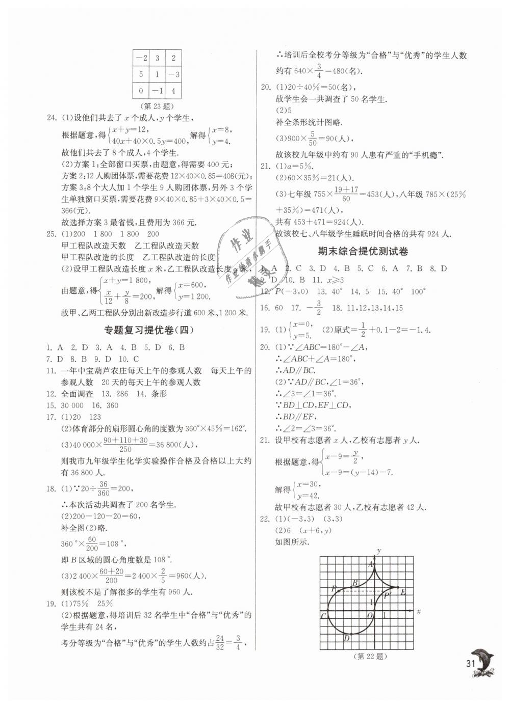 2019年實驗班提優(yōu)訓練七年級數(shù)學下冊人教版 第31頁