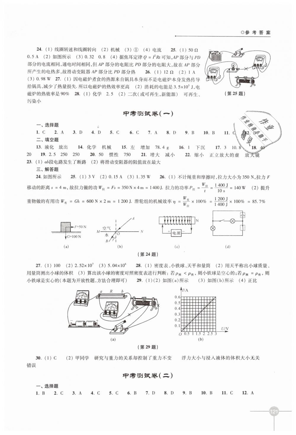 2019年初中物理課課練九年級(jí)下冊(cè)蘇科版 第7頁