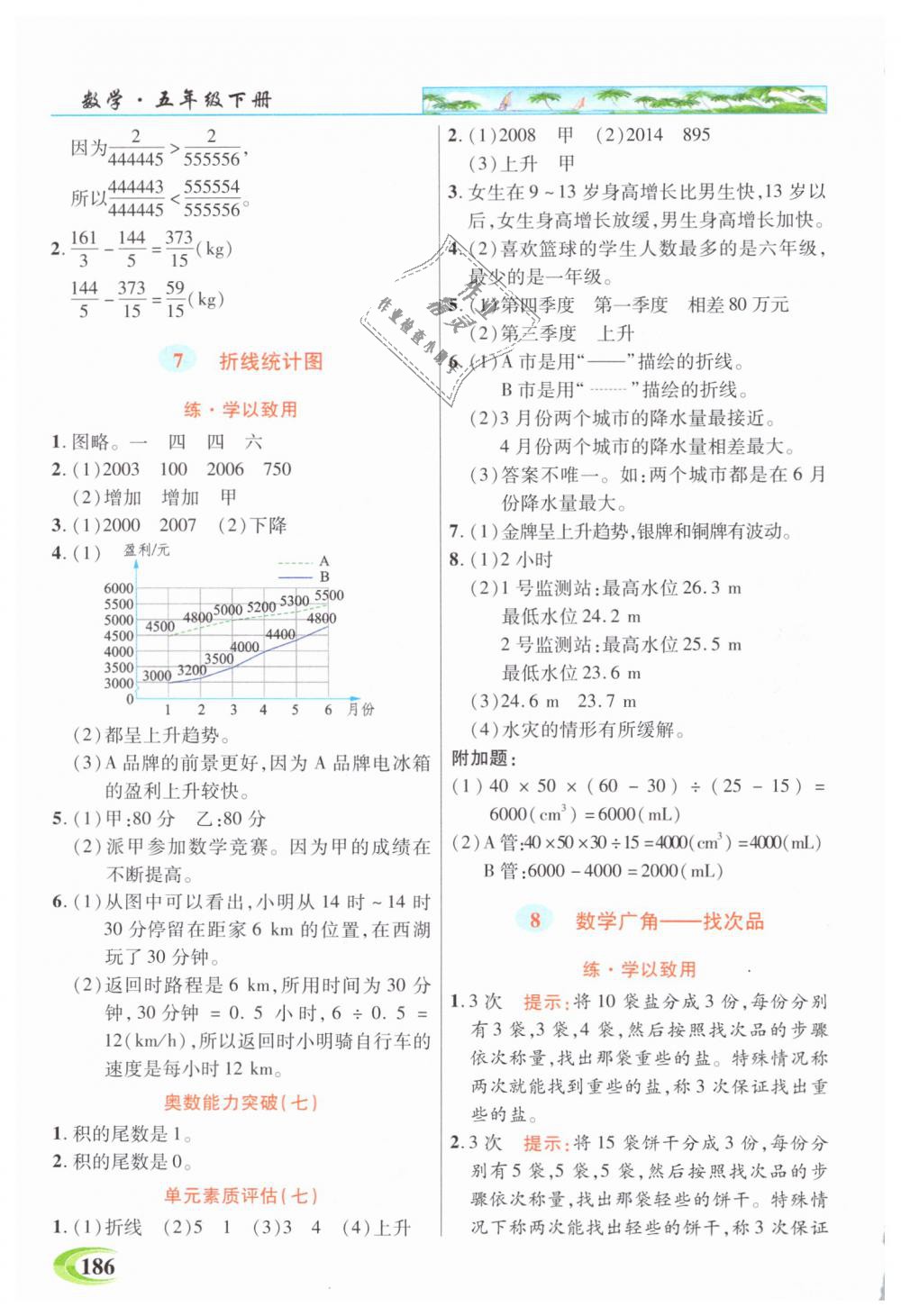 2019年引探练创英才教程五年级数学下册人教版 第11页