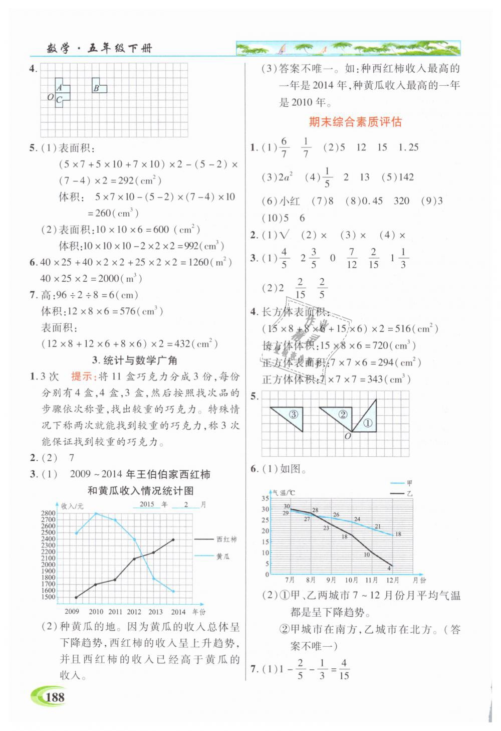 2019年引探練創(chuàng)英才教程五年級數(shù)學(xué)下冊人教版 第13頁