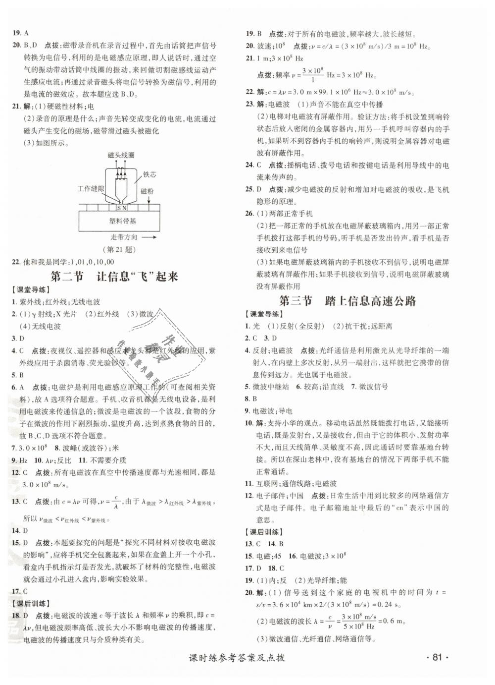 2019年點(diǎn)撥訓(xùn)練九年級(jí)物理下冊(cè)滬科版 第18頁(yè)