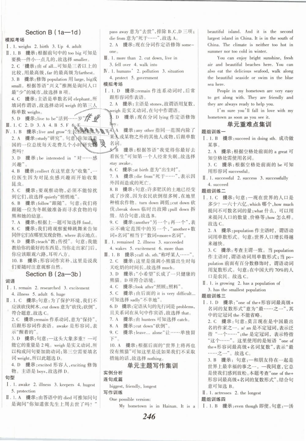 2019年全優(yōu)課堂考點(diǎn)集訓(xùn)與滿分備考八年級(jí)英語下冊(cè)人教版 第20頁