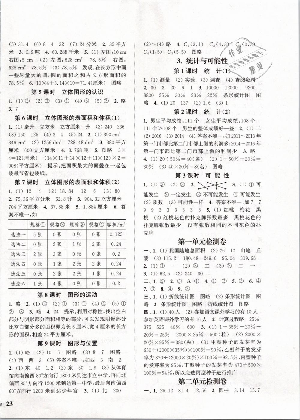 2019年通城學(xué)典課時(shí)新體驗(yàn)六年級(jí)數(shù)學(xué)下冊蘇教版 第6頁