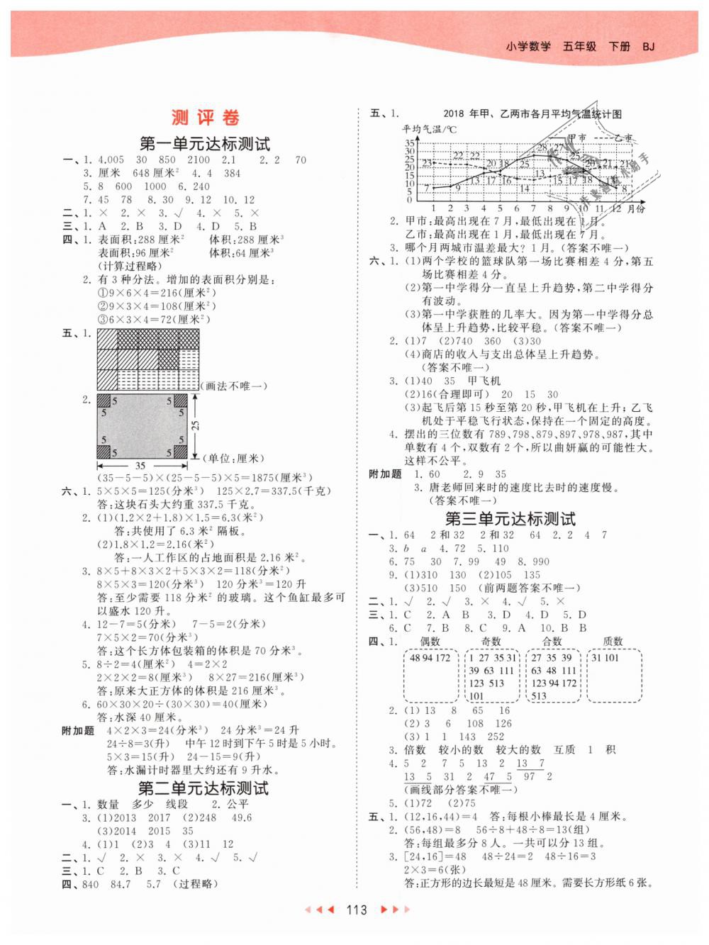 2019年53天天練小學(xué)數(shù)學(xué)五年級(jí)下冊(cè)北京版 第13頁(yè)