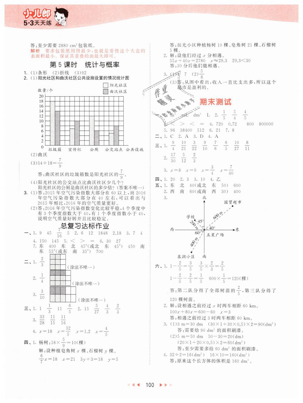 2019年53天天練小學(xué)數(shù)學(xué)五年級(jí)下冊(cè)北師大版 第16頁(yè)