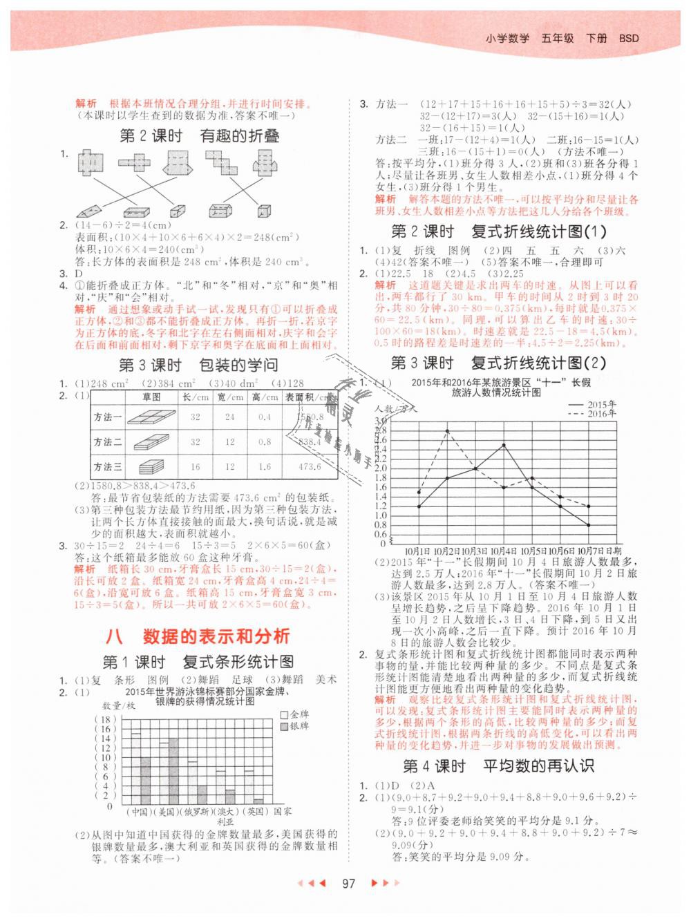 2019年53天天練小學(xué)數(shù)學(xué)五年級下冊北師大版 第13頁