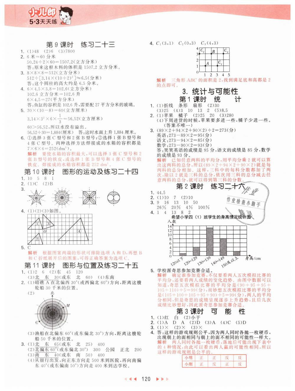 2019年53天天練小學(xué)數(shù)學(xué)六年級(jí)下冊北京版 第12頁