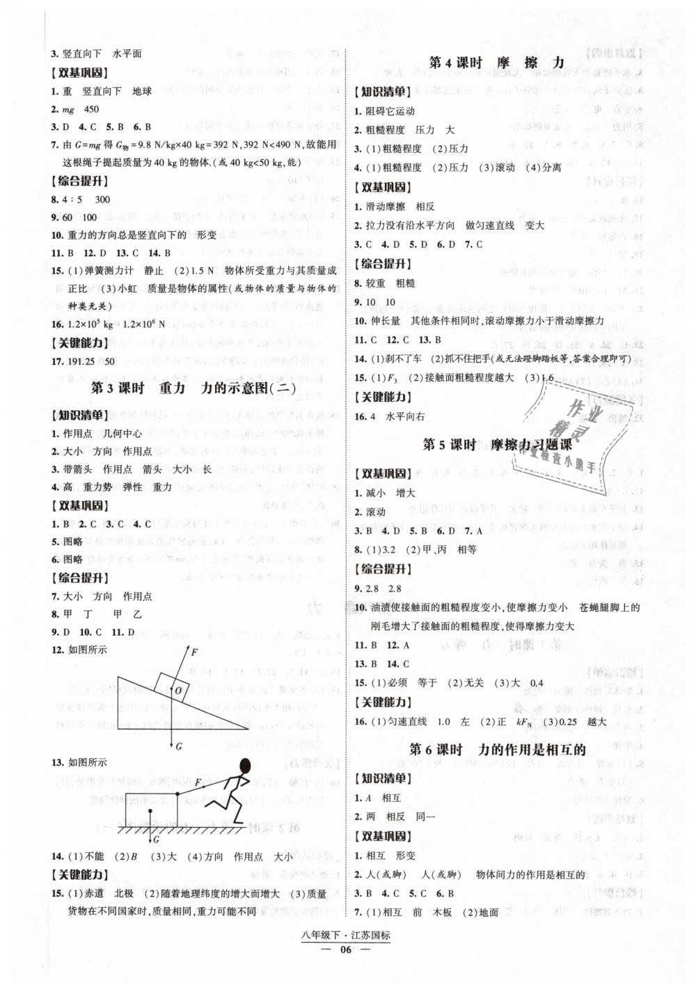 2019年經(jīng)綸學(xué)典新課時(shí)作業(yè)八年級(jí)物理下冊(cè)江蘇版 第6頁(yè)