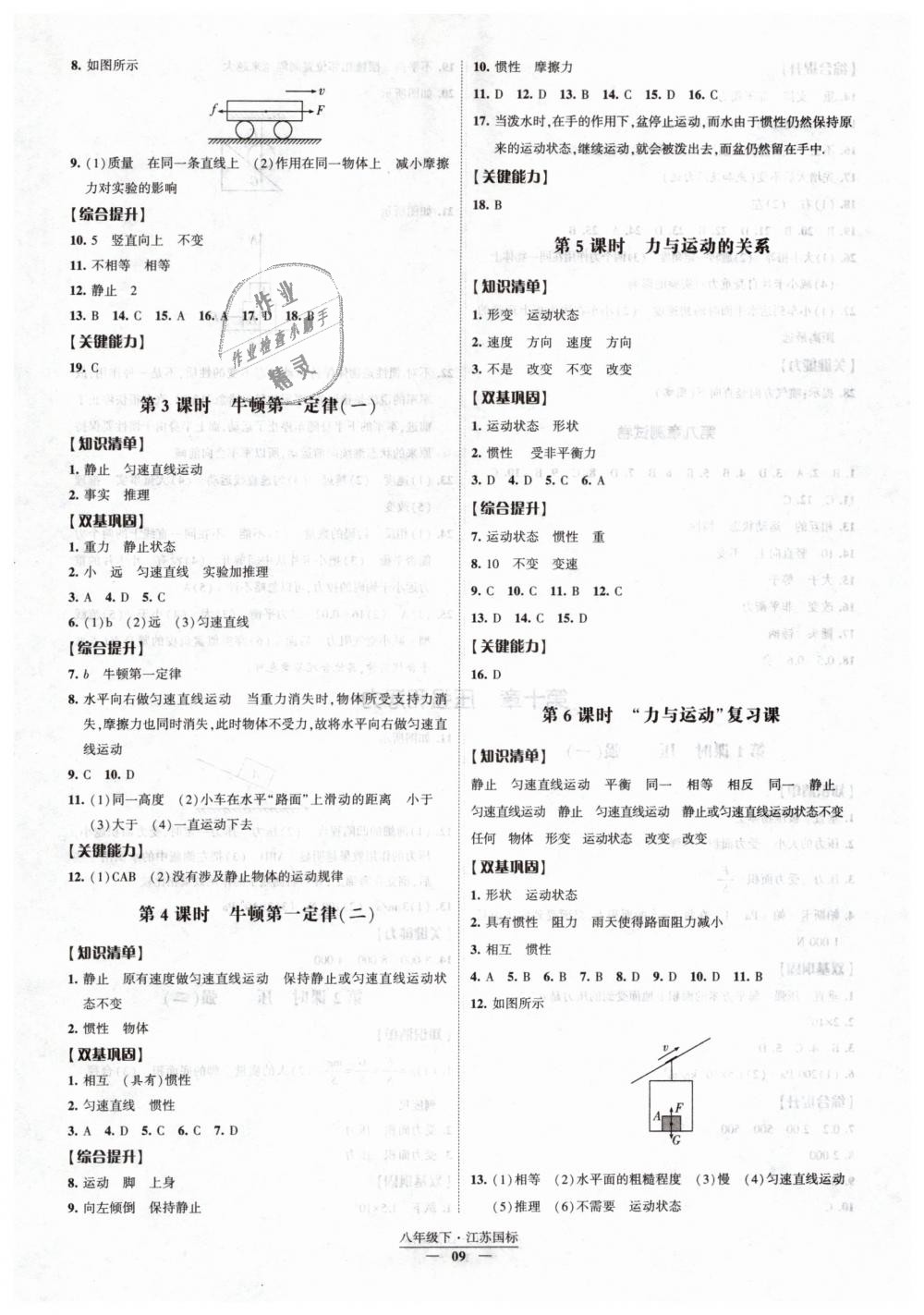 2019年經(jīng)綸學(xué)典新課時作業(yè)八年級物理下冊江蘇版 第9頁