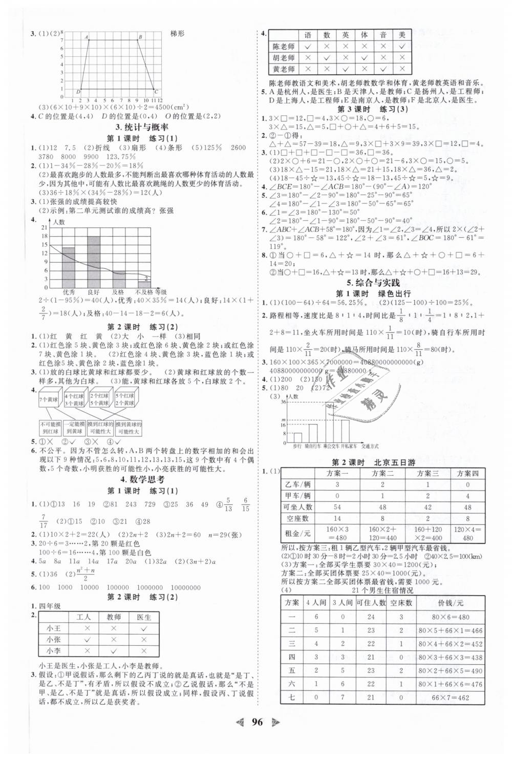 2019年陽光同學(xué)課時優(yōu)化作業(yè)六年級數(shù)學(xué)下冊人教版浙江專版 第8頁