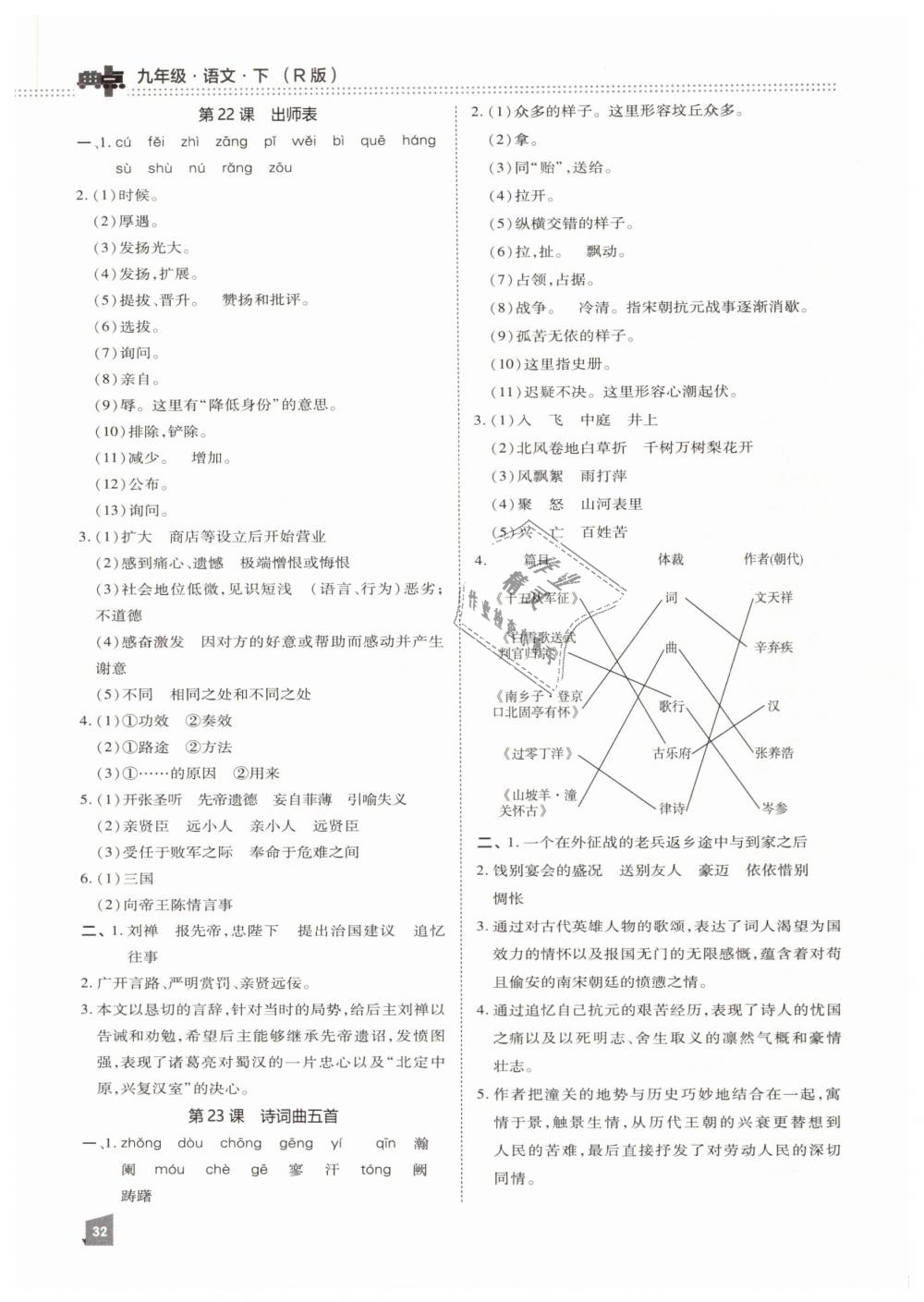 2019年综合应用创新题典中点九年级语文下册人教版 第42页