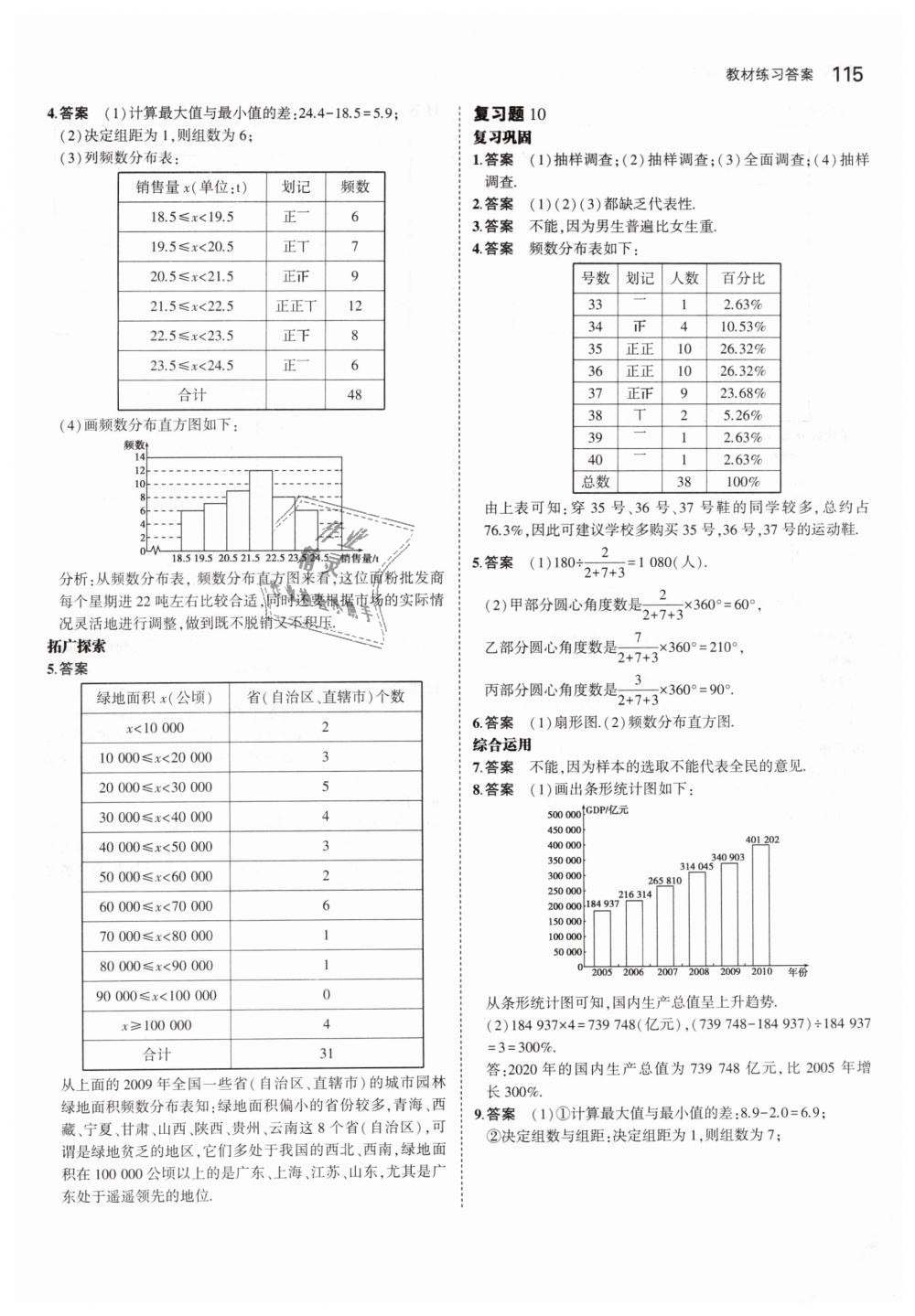 2019年5年中考3年模擬初中數(shù)學七年級下冊人教版 第55頁