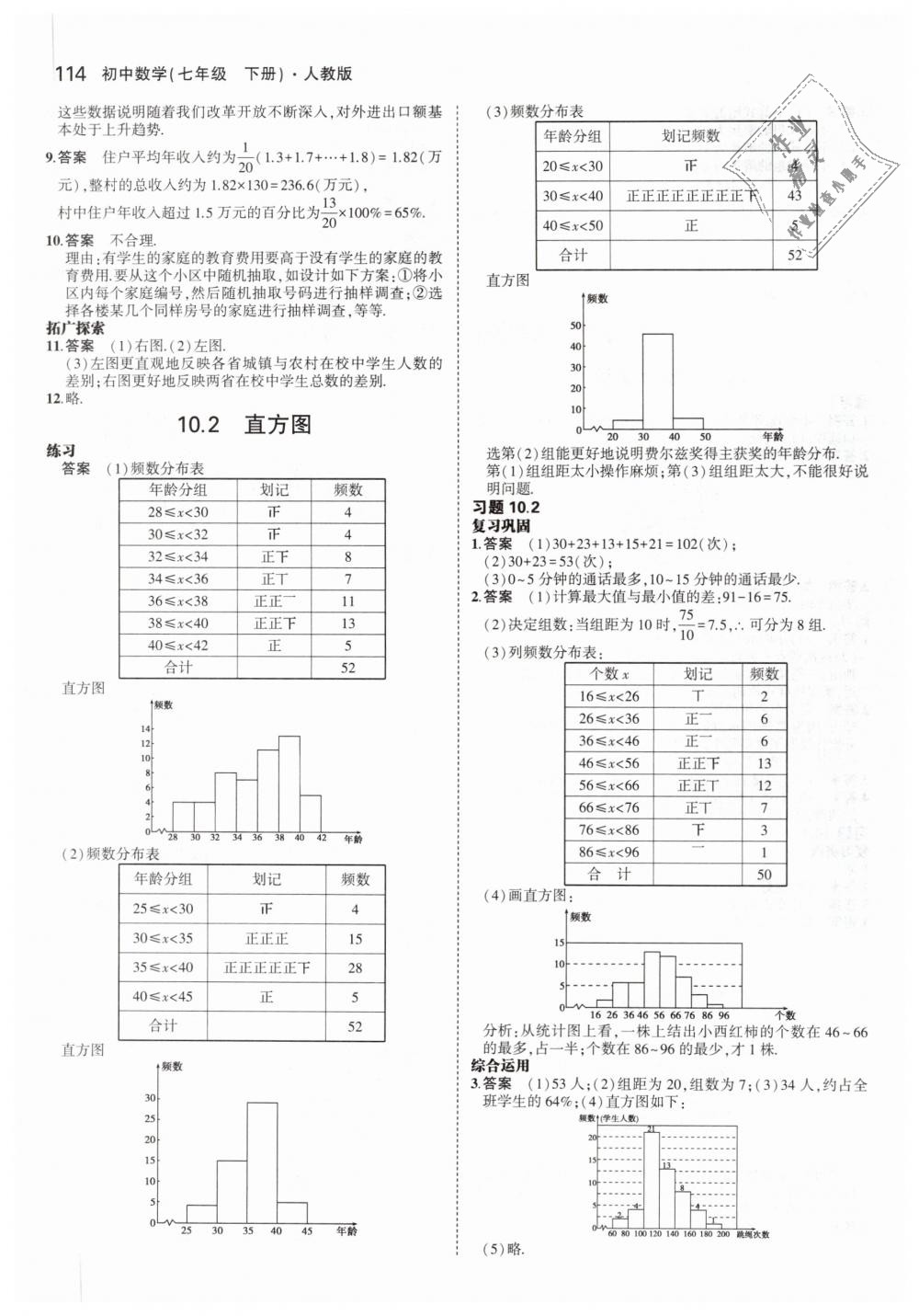 2019年5年中考3年模擬初中數(shù)學(xué)七年級下冊人教版 第54頁