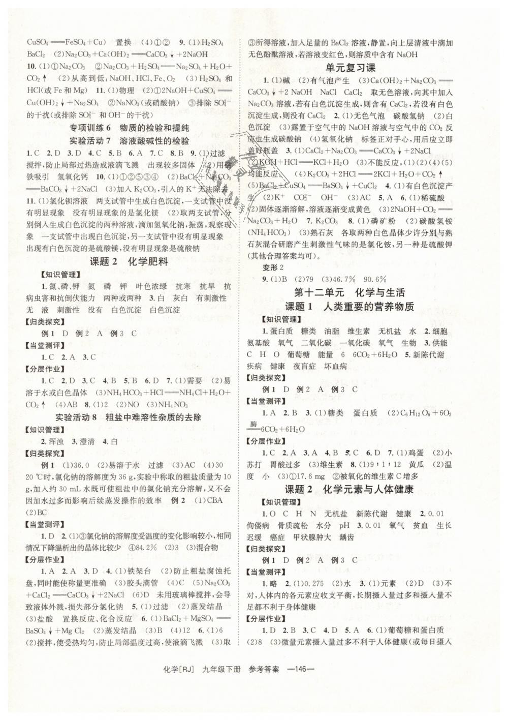 2019年全效学习九年级化学下册人教版 第6页