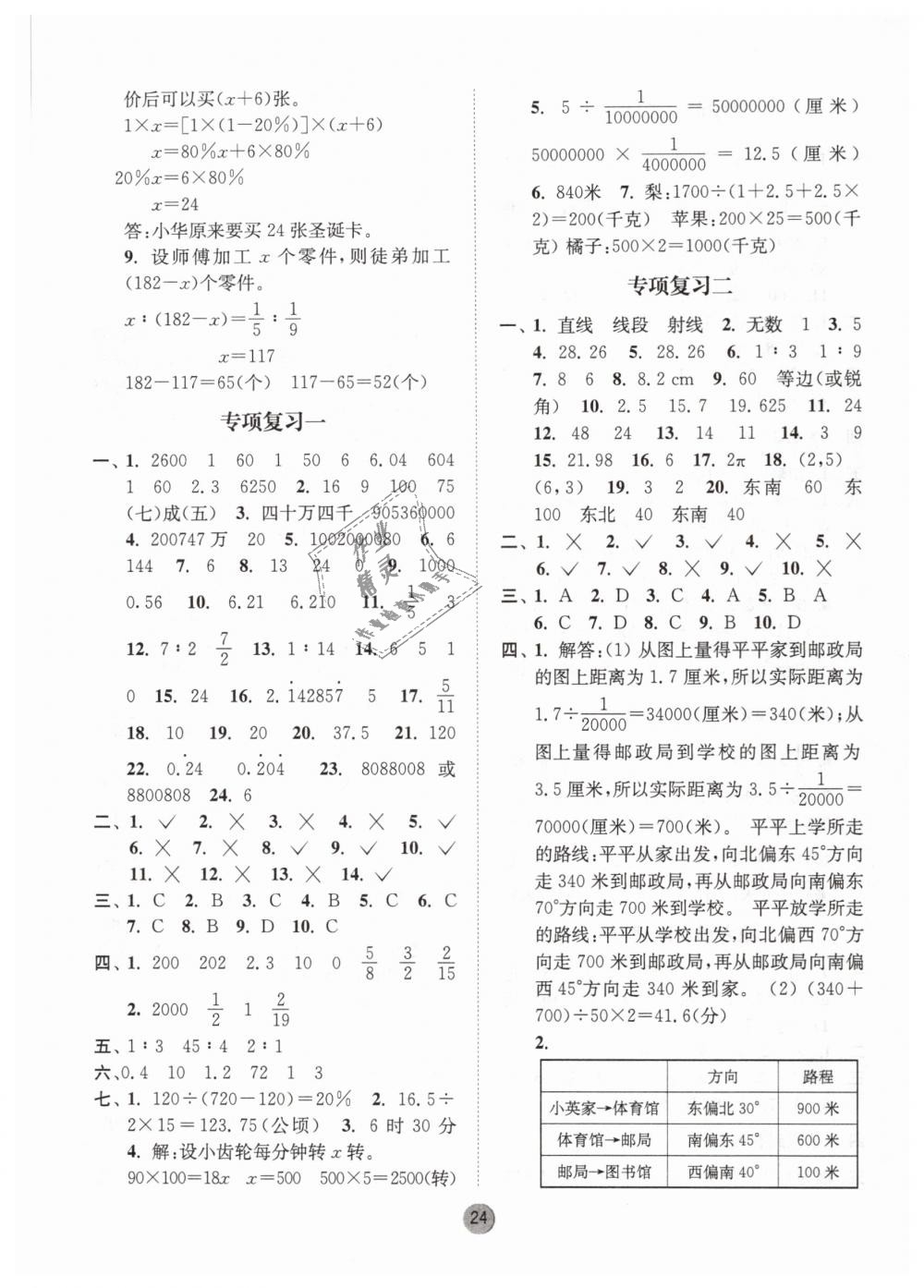 2019年課時(shí)金練六年級(jí)數(shù)學(xué)下冊(cè)江蘇版 第24頁