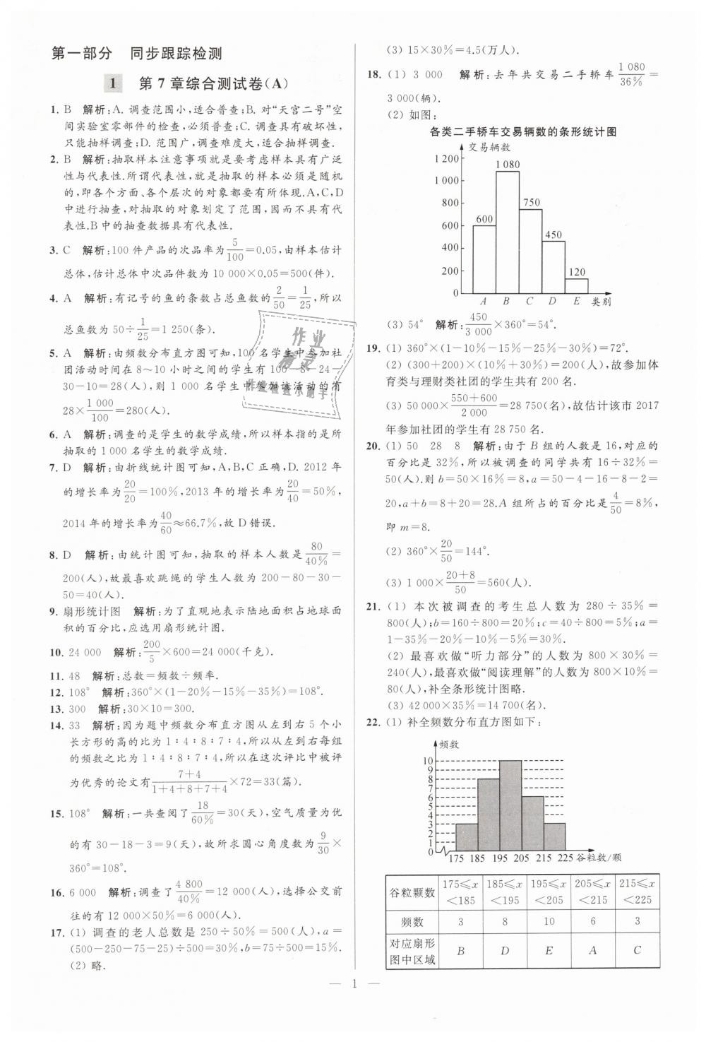 2019年亮点给力大试卷八年级数学下册江苏版 第1页