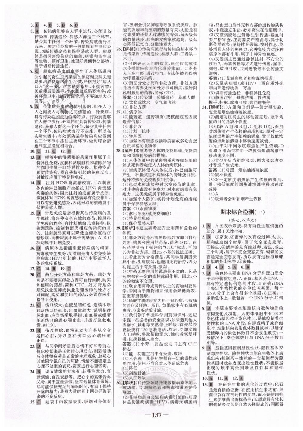 2019年世紀(jì)金榜金榜學(xué)案八年級生物下冊人教版 第21頁