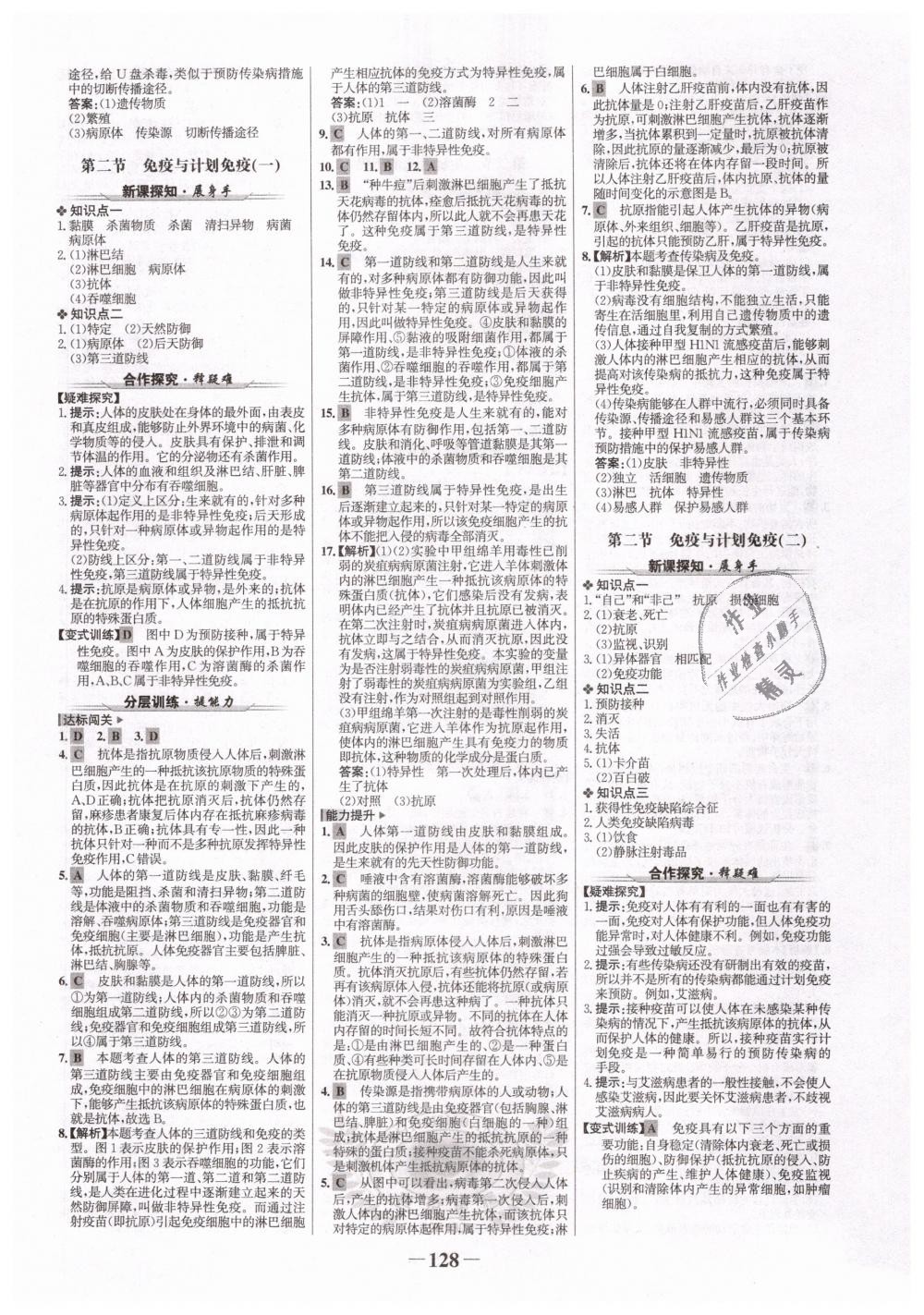 2019年世紀(jì)金榜金榜學(xué)案八年級(jí)生物下冊(cè)人教版 第12頁(yè)