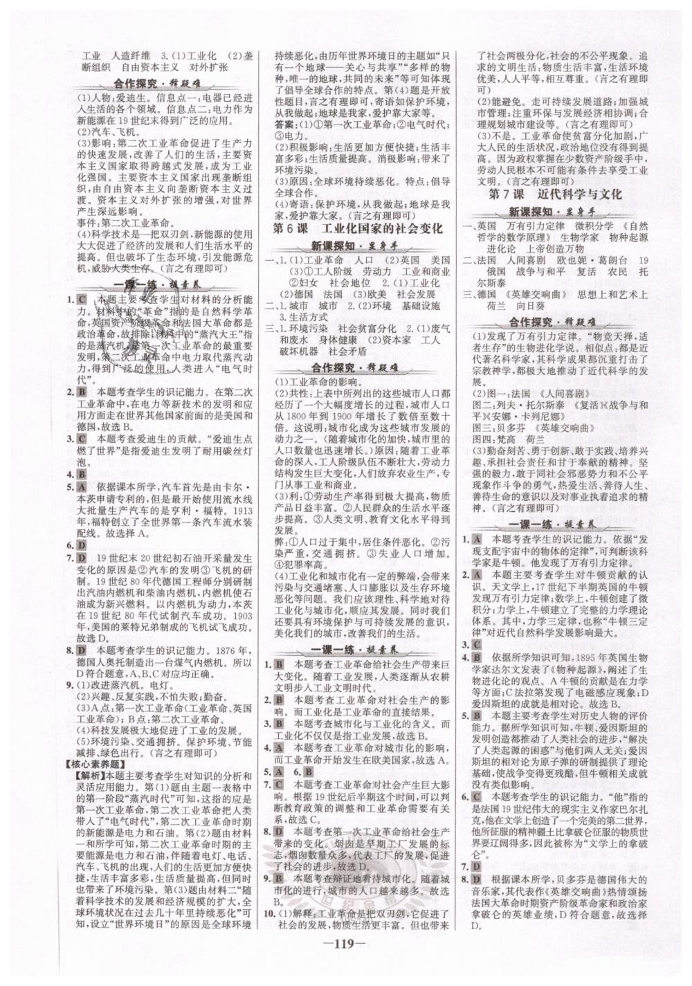 2019年世紀金榜金榜學案九年級歷史下冊人教版 第3頁