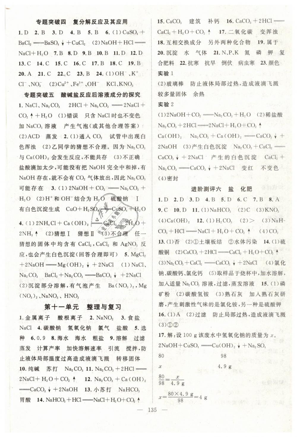 2019年名師學(xué)案九年級化學(xué)下冊人教版 第11頁