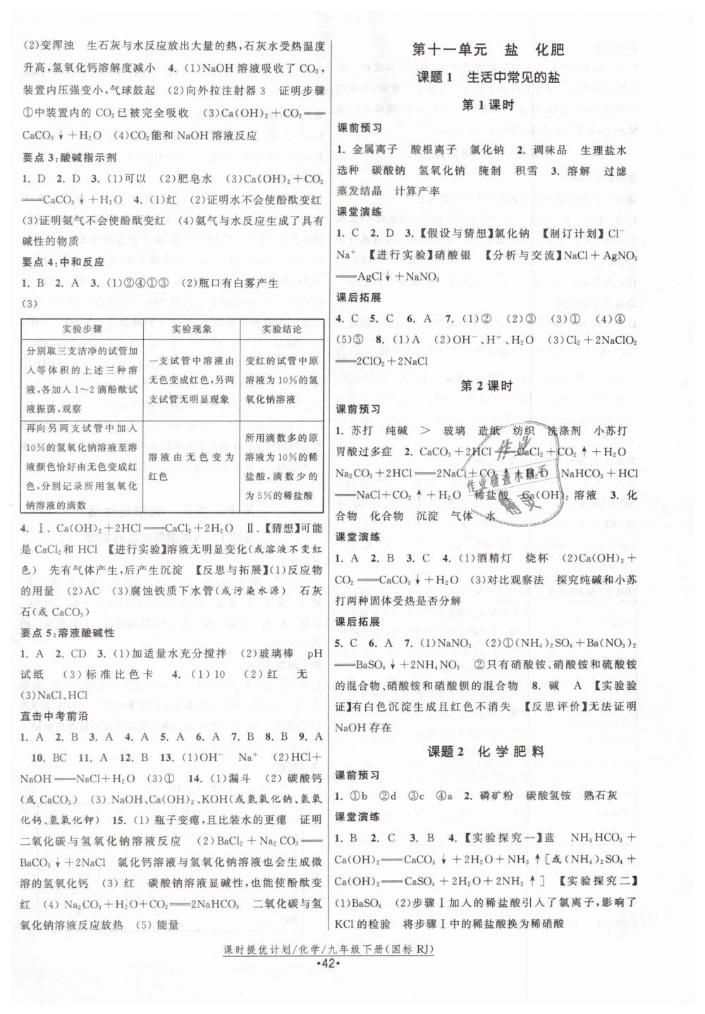 2019年課時提優(yōu)計劃作業(yè)本九年級化學(xué)下冊人教版 第6頁