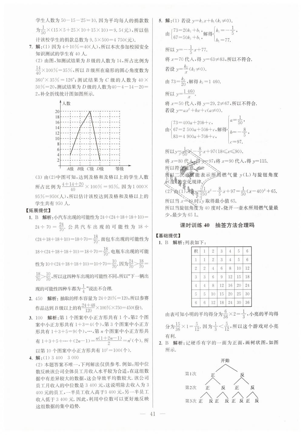 2019年初中数学小题狂做九年级下册苏科版提优版 第41页