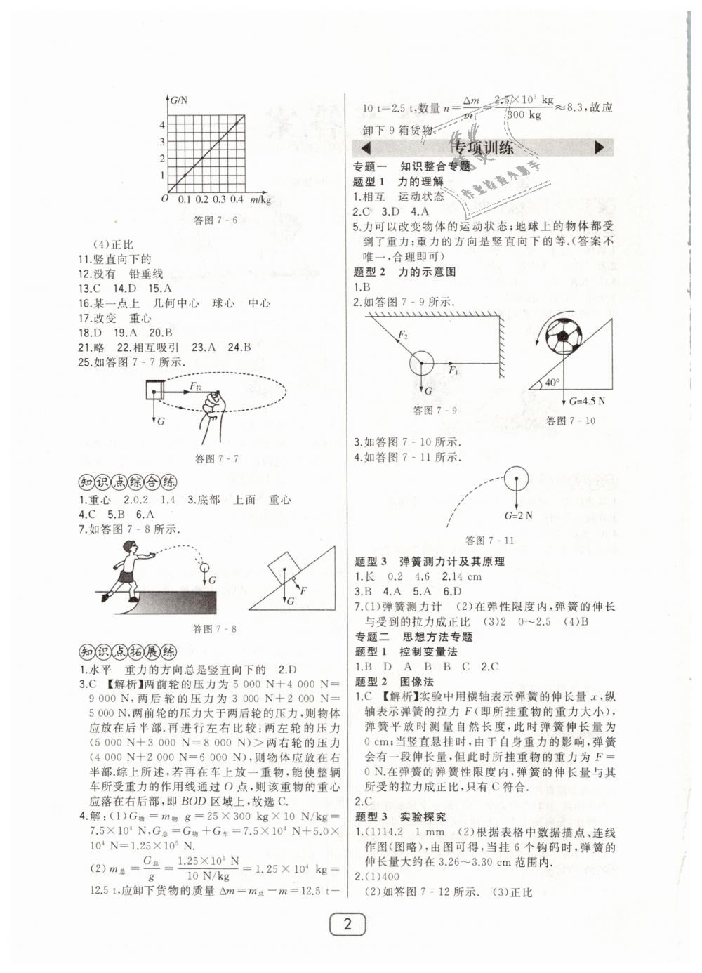 2019年北大綠卡八年級物理下冊人教版 第2頁