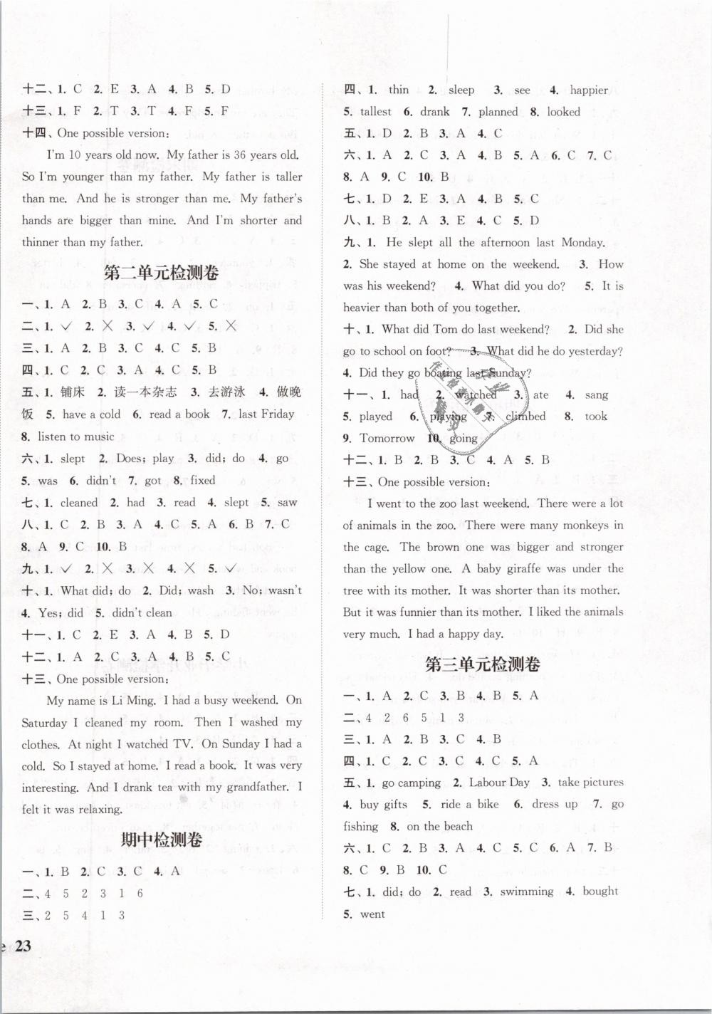 2019年通城學(xué)典課時(shí)新體驗(yàn)六年級(jí)英語下冊(cè)人教PEP版 第10頁