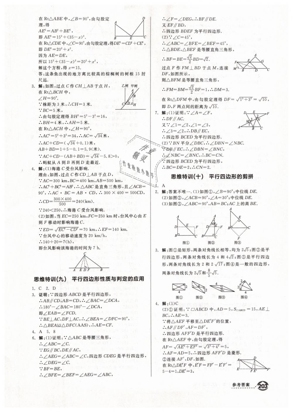 2019年全品优等生八年级数学下册人教版 第29页