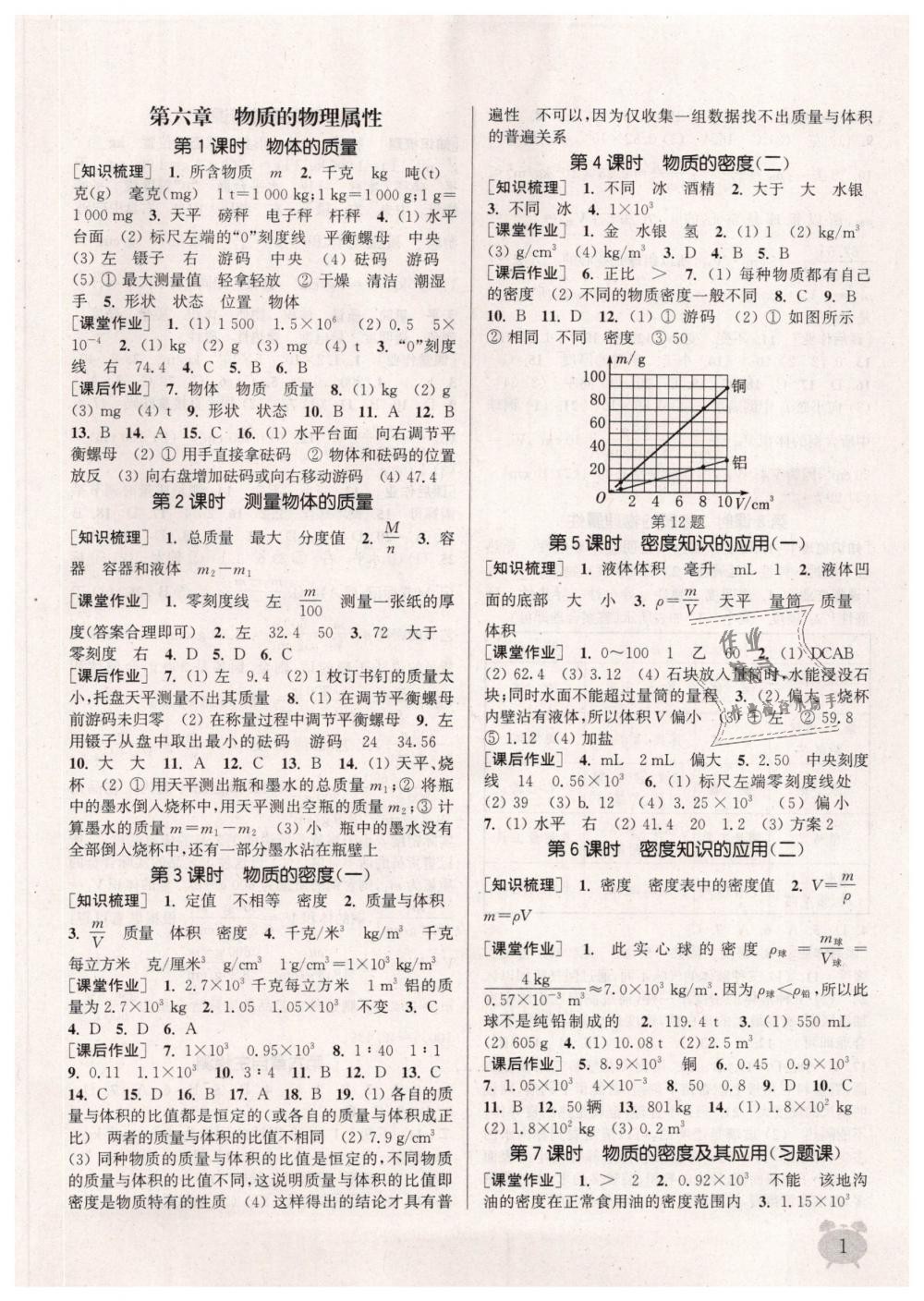 2019年通城學(xué)典課時作業(yè)本八年級物理下冊蘇科版江蘇專用 第1頁