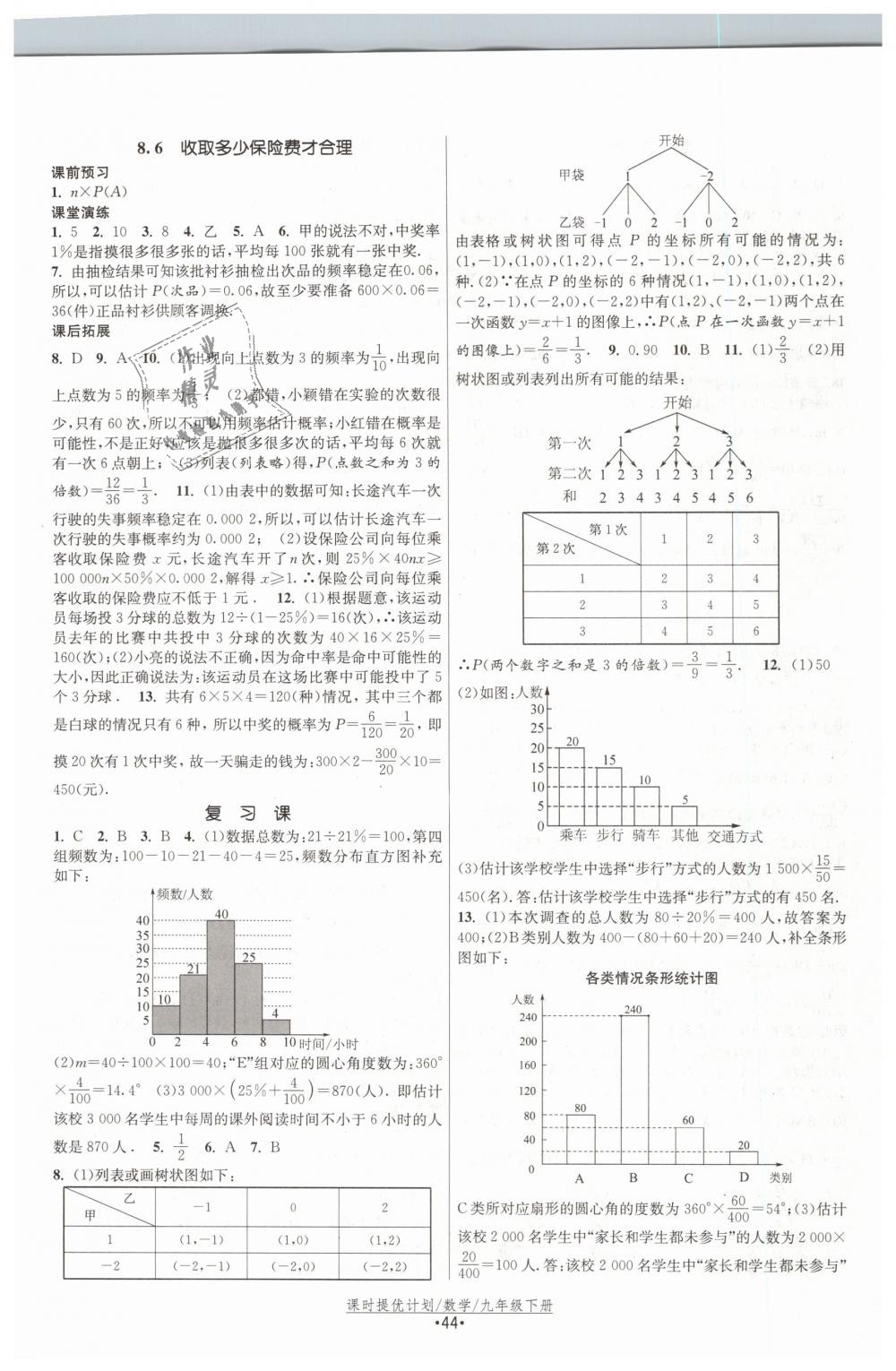 2019年课时提优计划作业本九年级数学下册苏科版 第20页