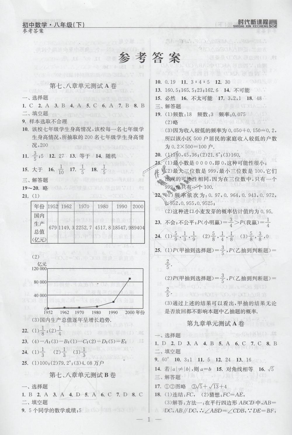 2019年时代新课程初中数学八年级下册苏科版 第20页