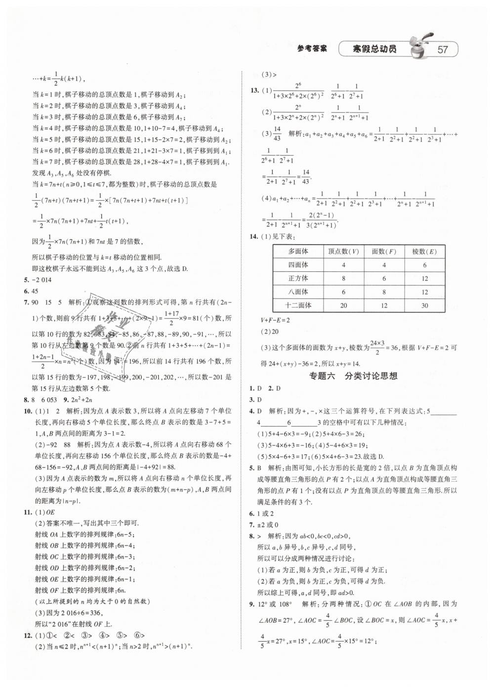 2019年经纶学典寒假总动员七年级数学人教版 第7页